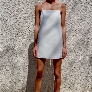 Zara Short Dress with Straps White